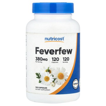 Nutricost, 小白菊，380 毫克，120 粒膠囊