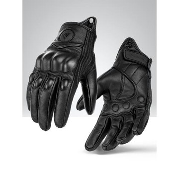 摩多狼摩托車真皮騎行手套復古機車裝備防摔保暖全指男女四季觸屏