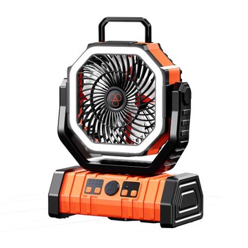 戶外露營充電電風扇野釣usb搖頭制冷可掛帳篷便攜學生宿舍桌面神