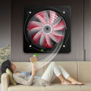 排氣扇廚房油煙機強力抽風機排風扇換氣扇家用壁式免安裝10寸12寸[DD1218001]