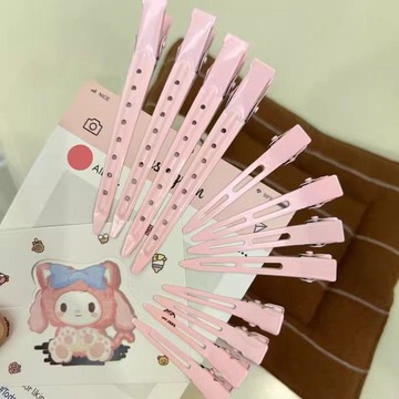 🥇隔日達出💎粉色無痕髮夾側邊夾定位夾劉海夾髮根蓬鬆神器化妝夾定型