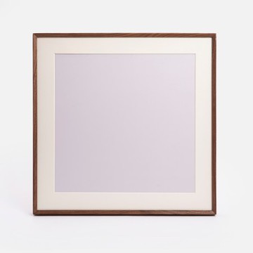 艾禮思方角實木畫框50x50cm 胡桃木