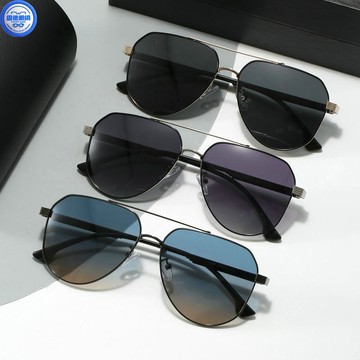 大框墨鏡 大臉墨鏡 墨鏡男 男士墨鏡 大臉胖子超寬雙梁墨鏡男士帥氣大框開車專用防紫外線偏光太陽鏡潮