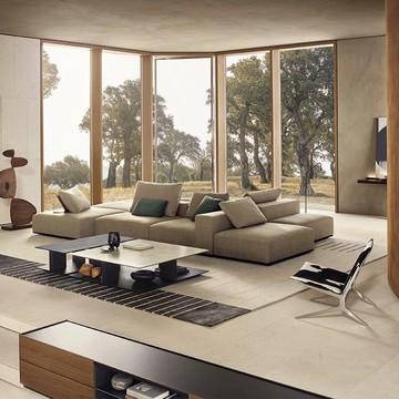 免運 客廳布藝沙發意式可拆洗客廳家具網紅小戶型簡約模塊組合沙發輕奢