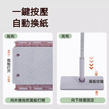 💕首發特殺  加大 洗臉巾拖把 夾布拖把 拖把 洗臉巾 平板拖把 加長洗臉巾拖把 免手洗拖把 除塵紙拖把 懶
