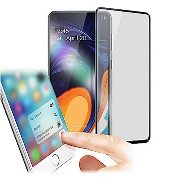 Xmart 三星 Galaxy A60 防指紋霧面滿版玻璃保護貼-黑色