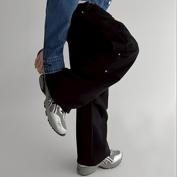 正韓街頭工裝感口袋休閒寬褲  4色 YUPPIE 現貨優惠商品