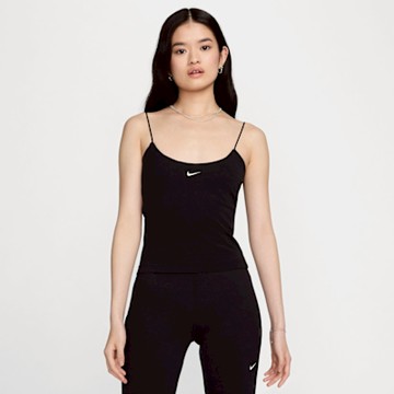 NIKE AS W NSW NK CHLL KNT CAMI 女 吊帶背心 運動 休閒 黑-FN3686010