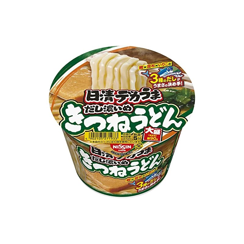 日清食品 日清デカうま きつねうどんだし濃いめ 106g12個