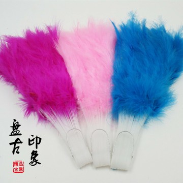 古裝影樓攝影道具cosplay舞臺貴妃仙女舞蹈走秀精品手工羽毛扇子