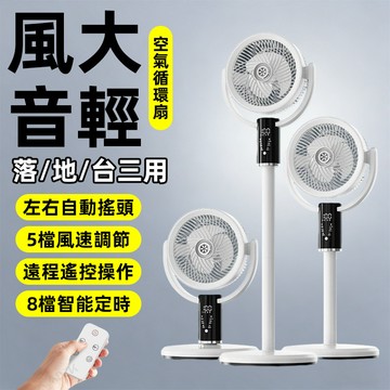 升級加大 F5落地循環扇  静音風扇  8檔風速循環扇 3檔氛圍燈 風扇 電風扇 落地風扇 大功率涼風扇 靜音風扇