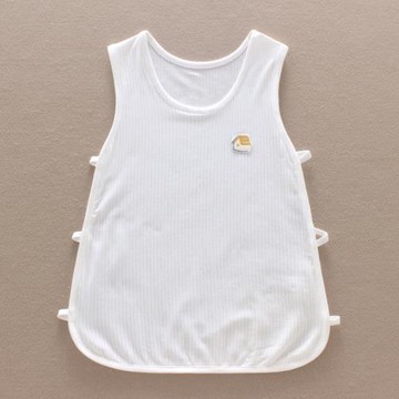 夏季哈咪奇超薄莫代爾寶寶琵琶背心衫網眼男女童兩側鏤空無袖上衣