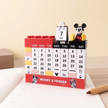 迪士尼米奇萬年曆-正版授權 Mickey Mouse DIY公仔月曆