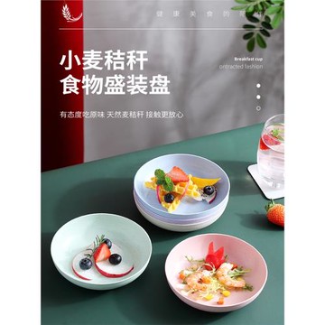 好一次性盤子塑料可降解環保加厚家用耐高溫蛋糕餐盤野餐餐具碟子