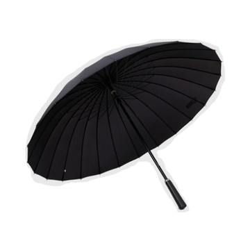 UF72 UF-HY008抗UV防風24骨超大傘面130CM超厚合金高爾夫手開傘/黑