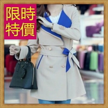 風衣外套 女大衣-保暖修身長版女外套3色59o31【獨家進口】【米蘭精品】