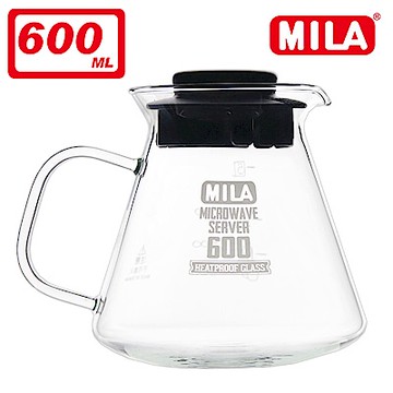 MILA 耐熱玻璃壺600ml-超值兩入組