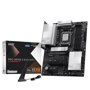 MSI X870E-S EVO WIFI 主機板 + AMD Ryzen 9-9900X3D 4.4GHz 12核心 中央處理器