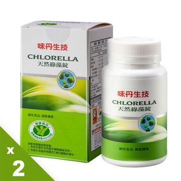 【味丹】天然綠藻錠2入組(600粒/瓶)