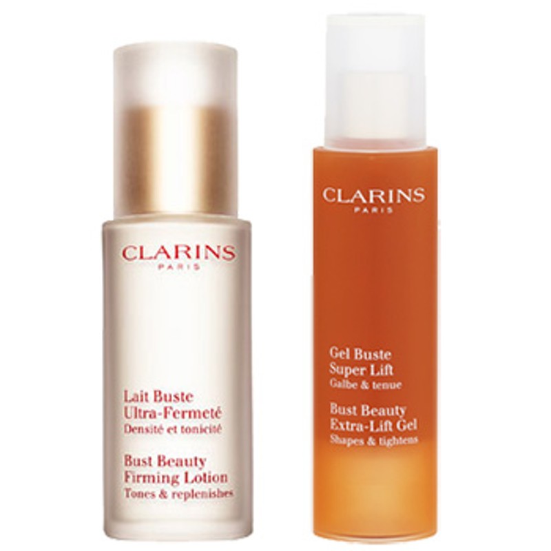 Seasonal Wrap入荷 送料無料 クラランス レ ビュスト フェルムテ 50ml とジェル タンサール 新パッケージのセット CLARINS  デコルテケア fucoa.cl