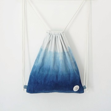 S.A x Spruce Forest 藍染杉樹林自然圖案束口後背包