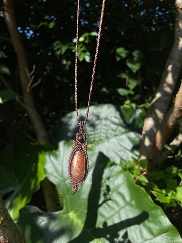 太陽石圖騰編織項鍊