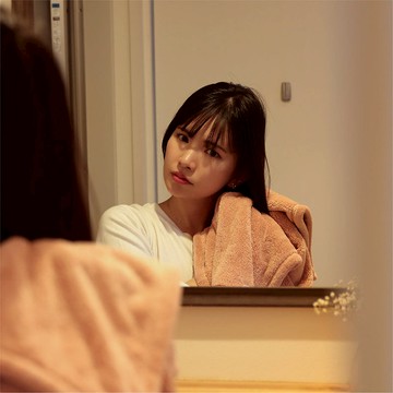 carari系列 超細纖維擦髮巾(三色可選) 玫瑰粉