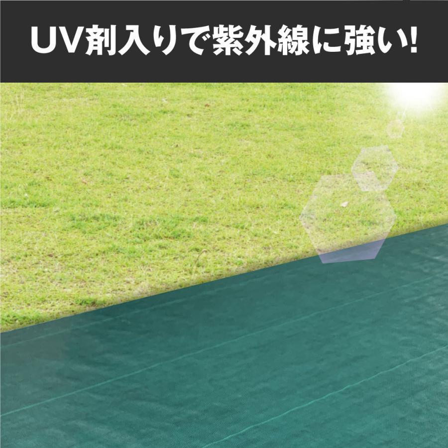 防草シート 1m×30m  農用シート 草よけ 除草 高耐久 耐用年数 約5-6年 抗菌剤＋UV剤入り 厚み0.4ｍｍ 砂利下 人工芝下 高密度強力防草シート・緑 国華園