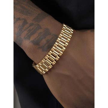 GRGR Polishing bracelet 表帶金色手鏈男嘻哈說唱街頭風潮人手環