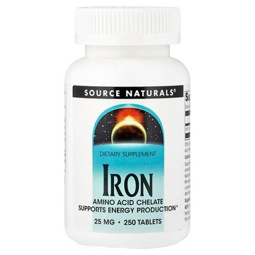 Source Naturals, 鐵，25 毫克，250 片