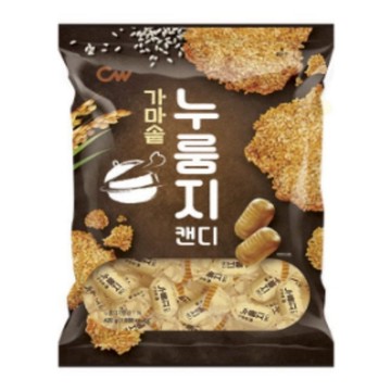 【韓國CW清友】鍋巴風味糖420g｜가마솥 누룽지 캔디 烘烤米香糖 韓國懷舊糖果 約60顆 獨立包裝