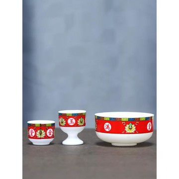 家用供水杯酒杯供杯碗水果盤果碟盆白色茶杯佛堂仙家祭祀祖先擺件