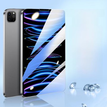 適用iPadPro2022鋼化膜iPad2021全屏2020蘋果11/13英寸Pro2024新款2018平板129防指紋2017貼膜21/22ipadpor24