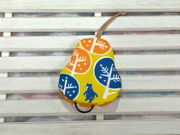 森林(黃) 梨型防水鑰匙包【K200303】