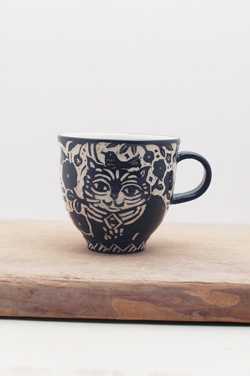 【倉敷意匠】矢島操 復古貓咪馬克杯- 貓A (97747-01)