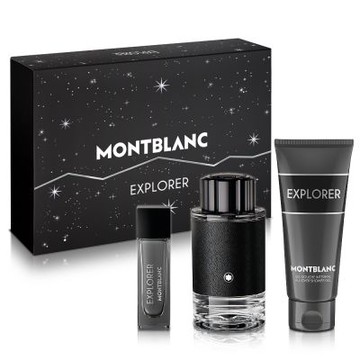 MONTBLANC 萬寶龍 探尋旅者男性淡香精禮盒(淡香精100ml+小香15ml+沐浴精100ml)-贈隨機紙袋