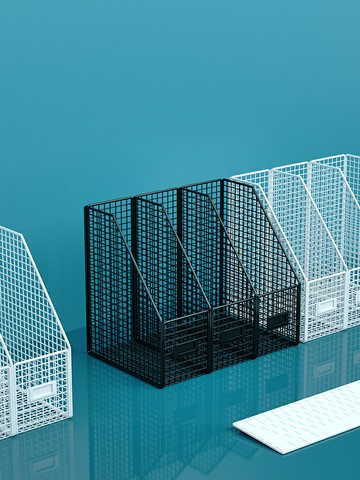 金屬文件架辦公桌置物架書架桌面文件框文件夾收納盒辦公室用品大全資料文件筐欄a4整理架檔案書報架書立架