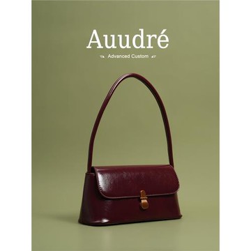 Auudre高級感洋氣紅色單肩腋下包包女2025新款秋冬百搭通勤小拎包