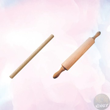 滾輪桿麵棍【Winner】木製桿麵棍 圓棒桿麵棍 桿麵棍