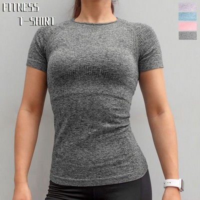 半袖tシャツ Tシャツ フィットネスウェア スポーツウェア レディース トップス 半袖 クルーネック 無地 通気口 通気性 速乾性 ミックスカラー フ 通販 Lineポイント最大get Lineショッピング