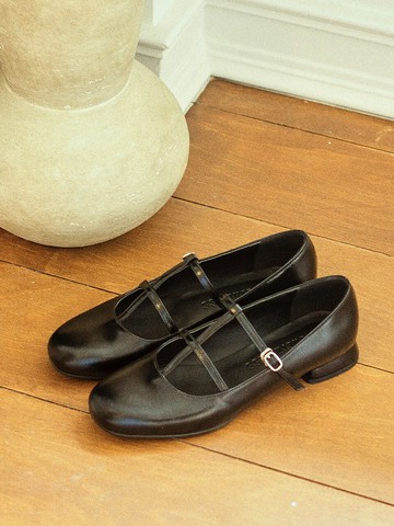 Double T Strap Mary Jane_Glossy Black