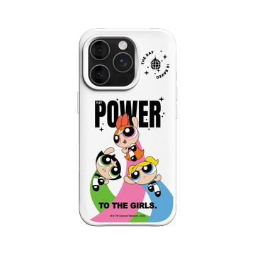 iPhone 16 Pro SolidX 白 - The Powerpuff Girls 飛天小女警 - 女孩的力量