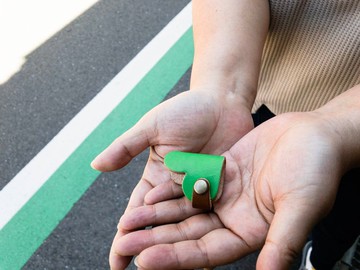 ONES Healing Green Heart Ones Heart Cord Reel 耳機收納盒 OHC-GB