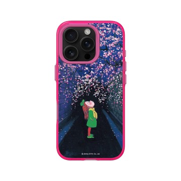 iPhone 16 Pro Clear 粉漾桃 - 幾米 Jimmy Liao - 幸運遇見你-遇見花開