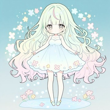 Cute pastel series 暖陽貼紙 燦光水彩畫