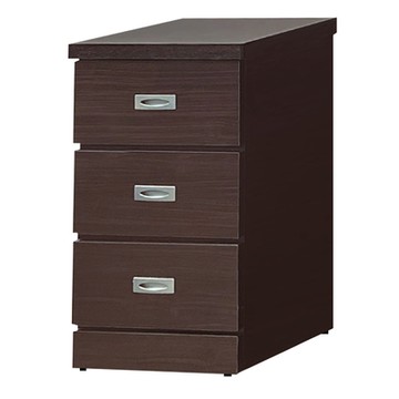 文創集 包格斯1.3尺三抽斗櫃(六色可選)-40x39x74cm免組