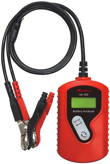 Meltec 【日本代購】電池診斷機 DC12V LED數字顯示CCA值・CA值・mΩ充電容量顯示ML-100