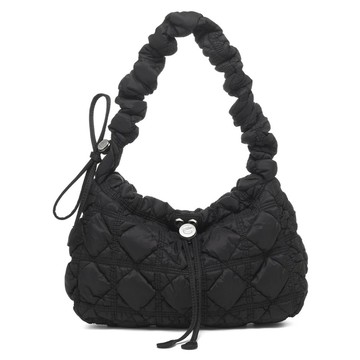 Carlyn JOY 束口褶皺金屬托特包 H74111010  Black  32.5 x 10 x 21cm