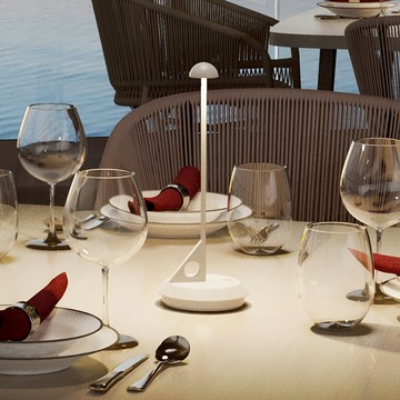 Lume 領航寂光USB充電式桌燈-多色可選 純白