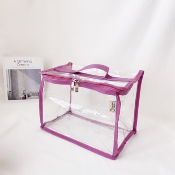 妞妞絲 - 透明收納袋【SGS安心認證】-玫瑰煙粉 (S)